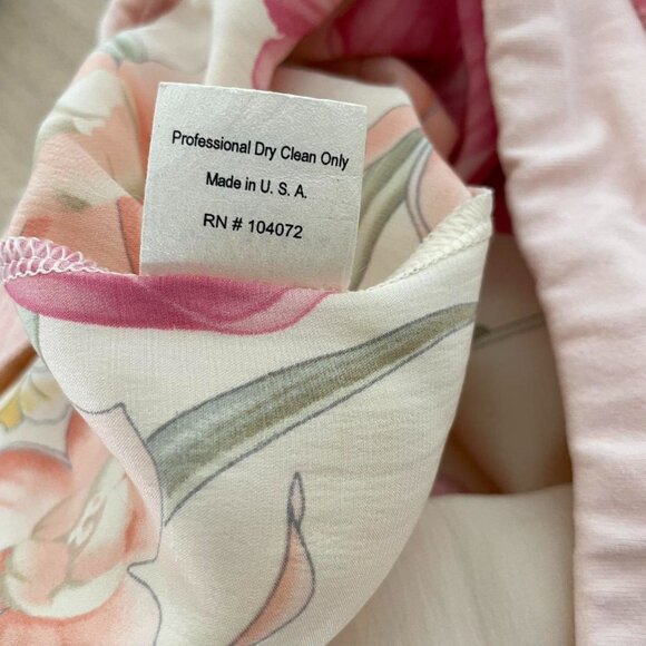 Vintage Y 2 K Bordeaux Seamless Silk Floral Tube Top | Women’s Size OS /Small - Picture 6 of 6